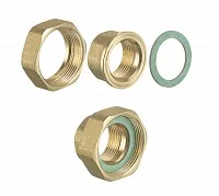 Резьбовое трубное соединение (комплект), brass : R ½ - R 1     (DN15)